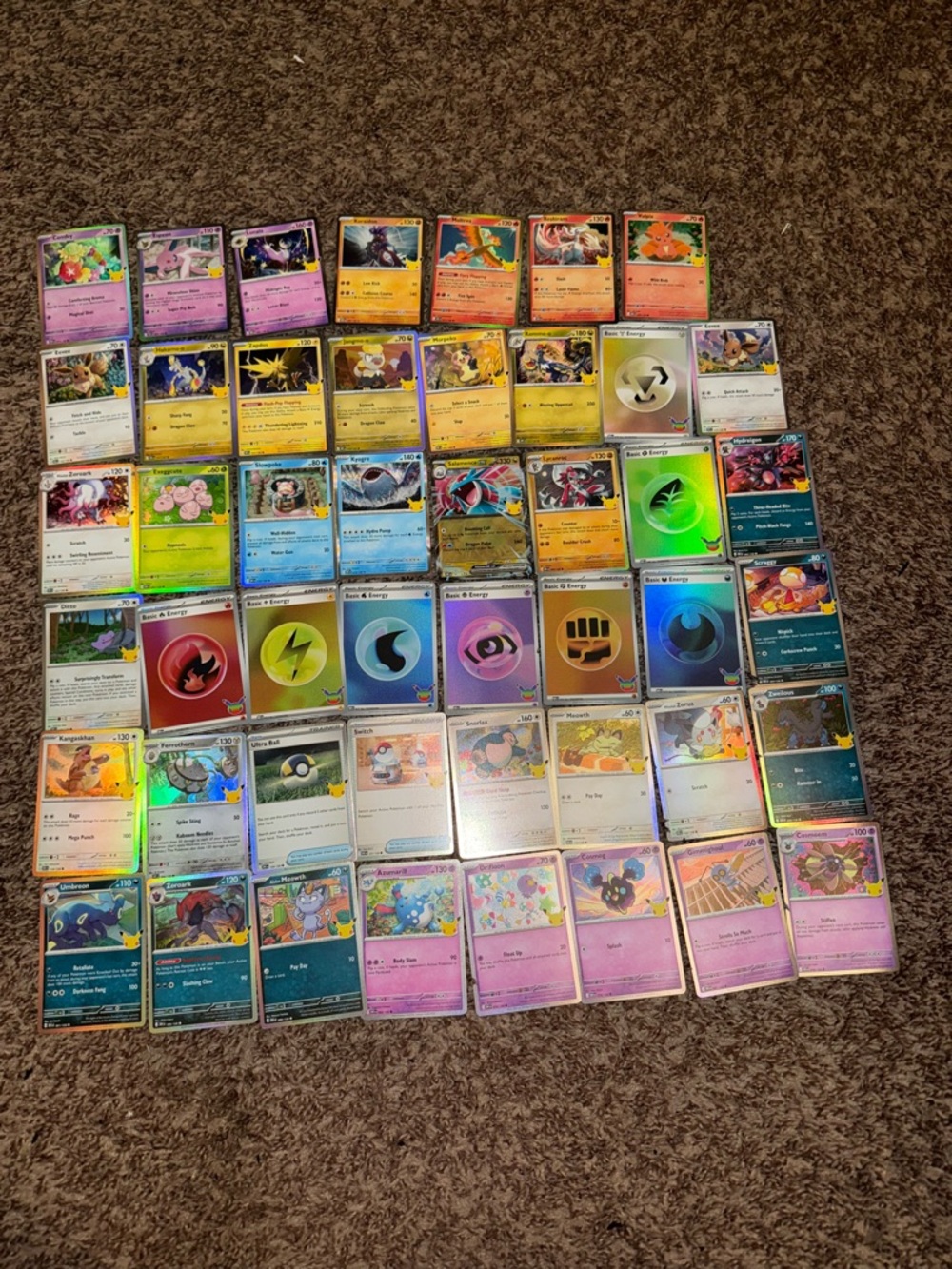 Pokemon 30th Celebration Bulk Card Lot of 47